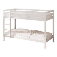 ETAGENBETT Weißes + Matratze - Grau, Holz - Sunny
