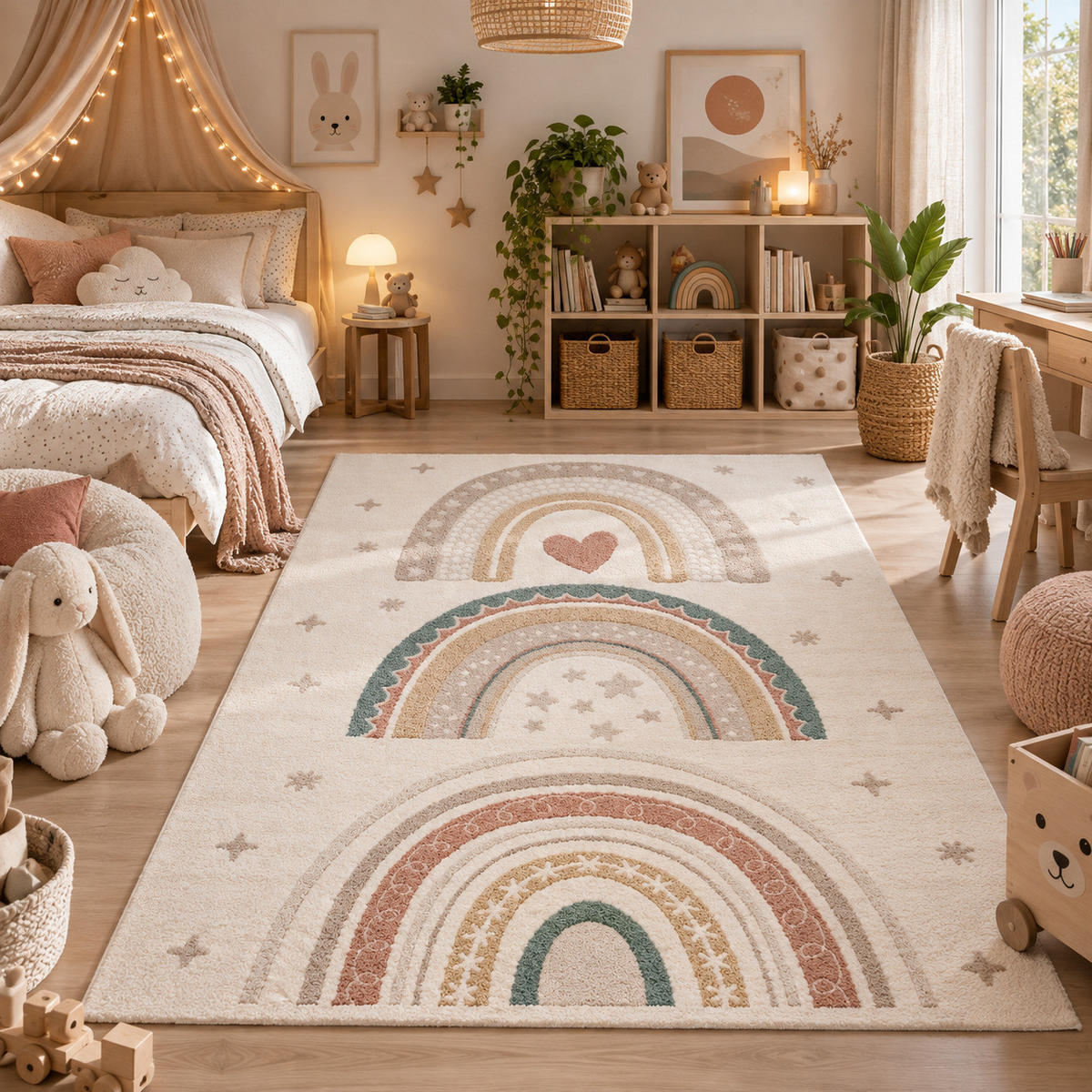 KINDER TEPPICH HAPPY KIDS - Multicolor, Textil (140/200cm) - Pergamon