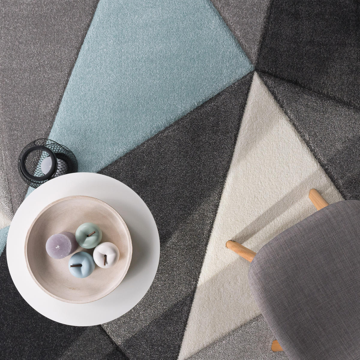 KURZFLORTEPPICH 80/300 cm Lara 237 - Türkis, Textil (80/300cm) - Paco Home