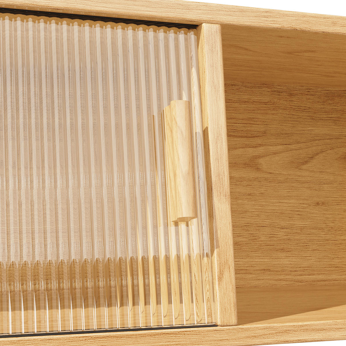 BUFFETSCHRANK Naturholzfarben 140/40.5/174.5 cm - Naturfarben, Holz (140/174.5/40.5cm) - PANGIVO