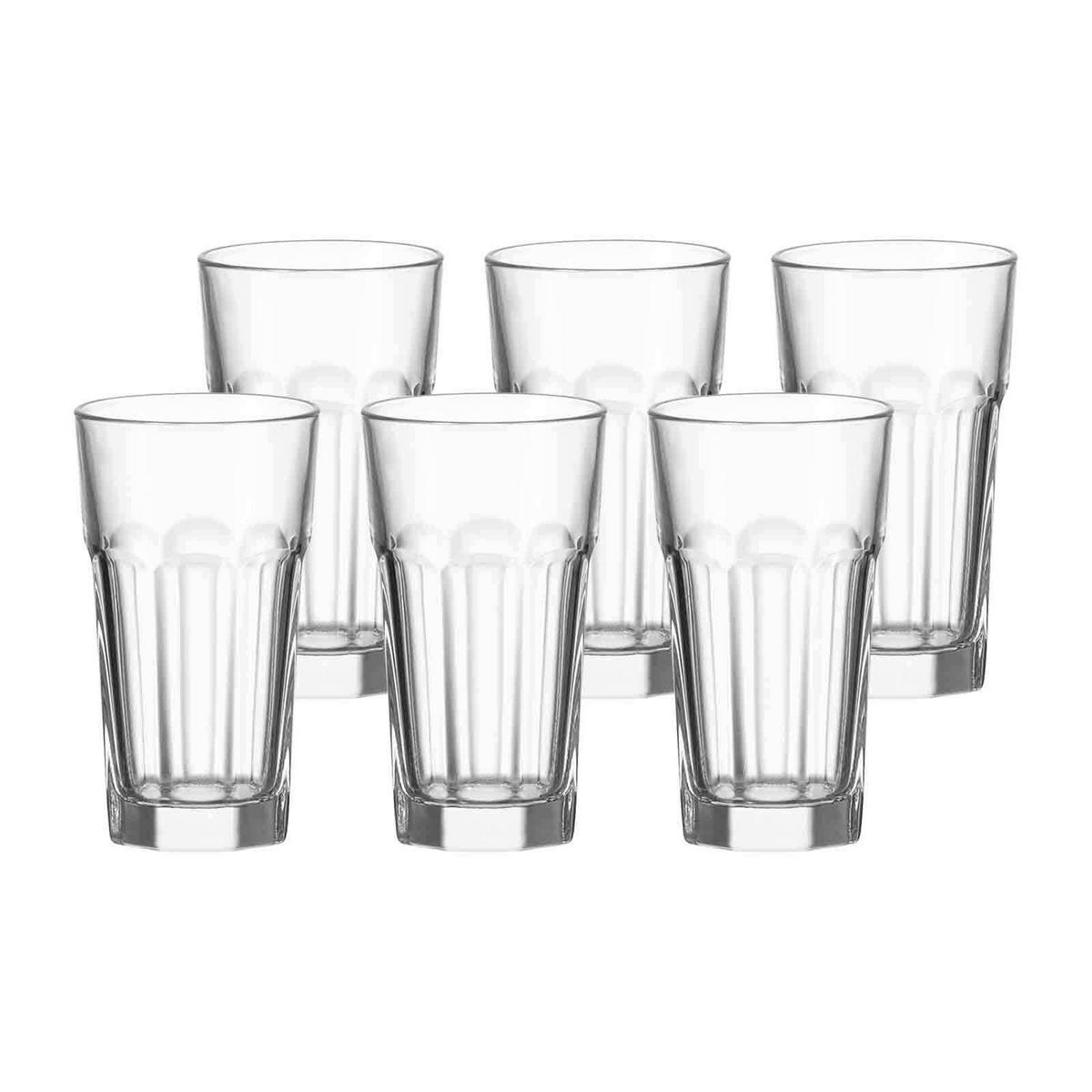LONGDRINKGLÄSER Rock transparent 340 ml - Transparent, Glas (0.001L) - Leonardo Living