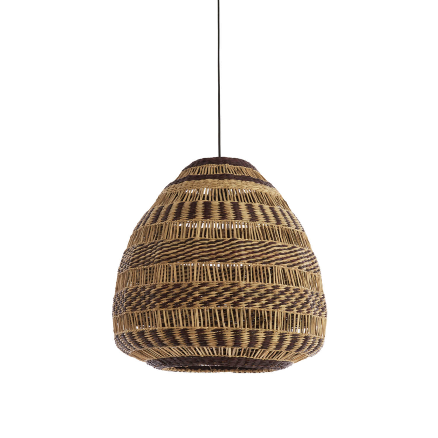 HÄNGELAMPE - Braun - 56/56/55 cm - Braun, Naturmaterialien (56/56/55cm) - Light & Living