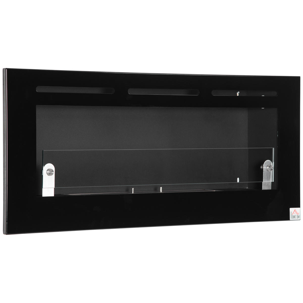 ETHANOLKAMIN DE-17019 Wandmontage 2,8 L Brenner Schwarz - Schwarz, Metall (102/43/16cm) - ComfortXL
