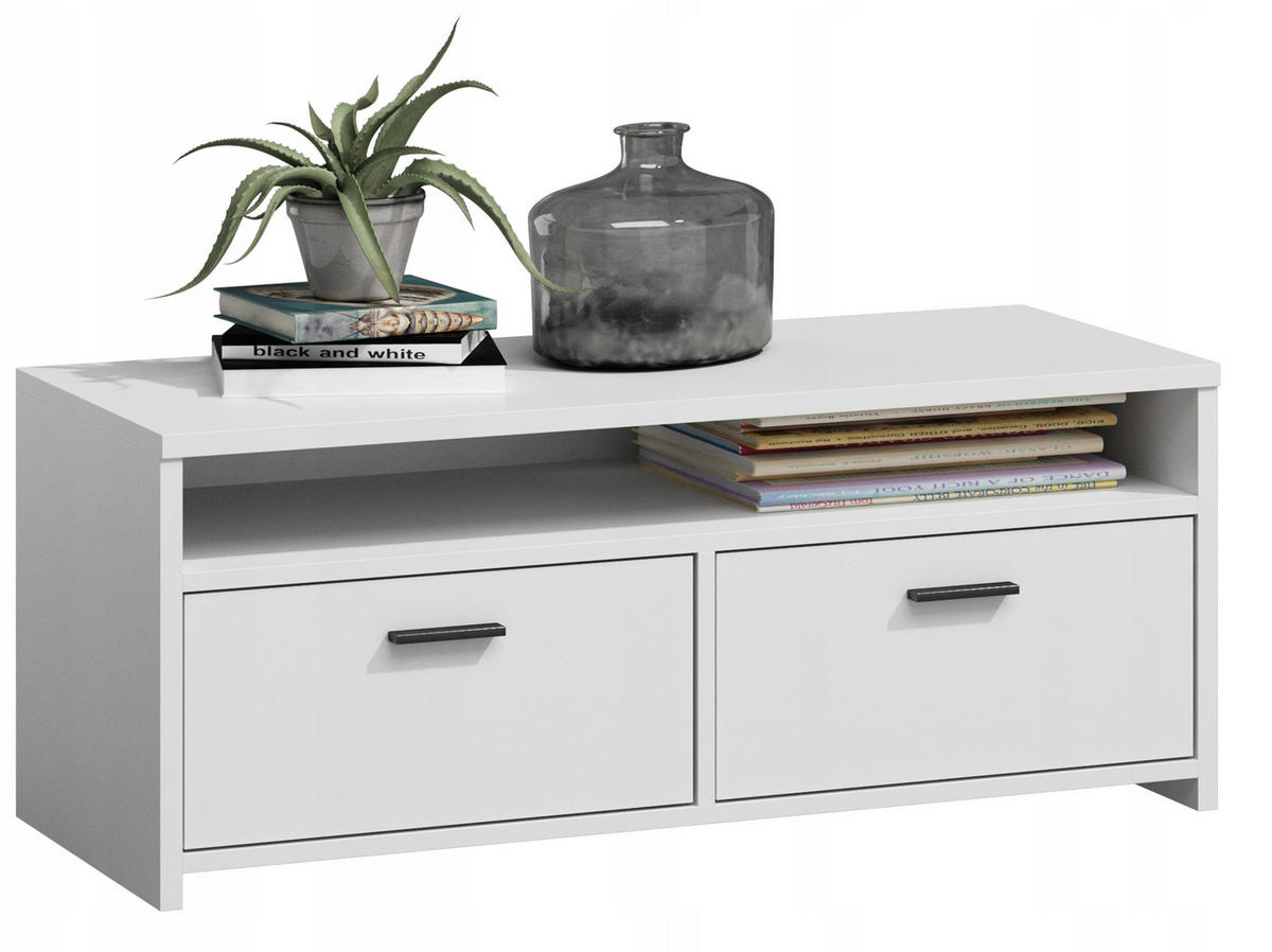 FERNSEHKOMMODE Mili Weiß 100/45/44 cm - Weiß, Holzwerkstoff (100/44/45cm) - Matkam Möbel