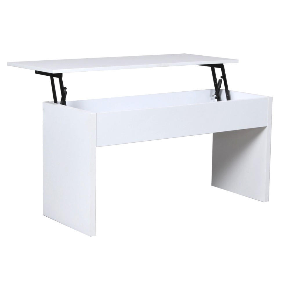 COUCHTISCH ARIZONA / 100x40cm - Weiß - Weiß, Holzwerkstoff (100/64/63cm) - Weber Industries