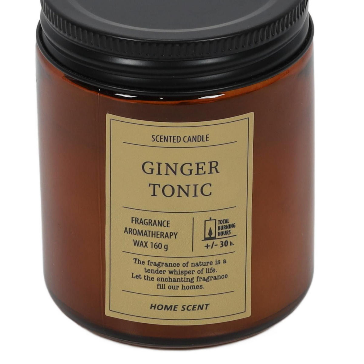 DUFTKERZE 30 Std. Brenndauer Home Scent 7,2/7,2/8,8 cm - Braun, Paraffin (7.2/8.8cm) - Home Styling Collection