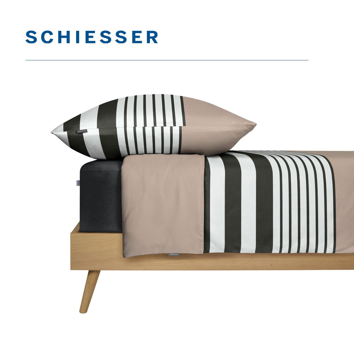 BETTWÄSCHESET Leika - Renforcé - 2-teilig - 135x200 cm - Greige - Greige, Textil (135/200cm) - SCHIESSER