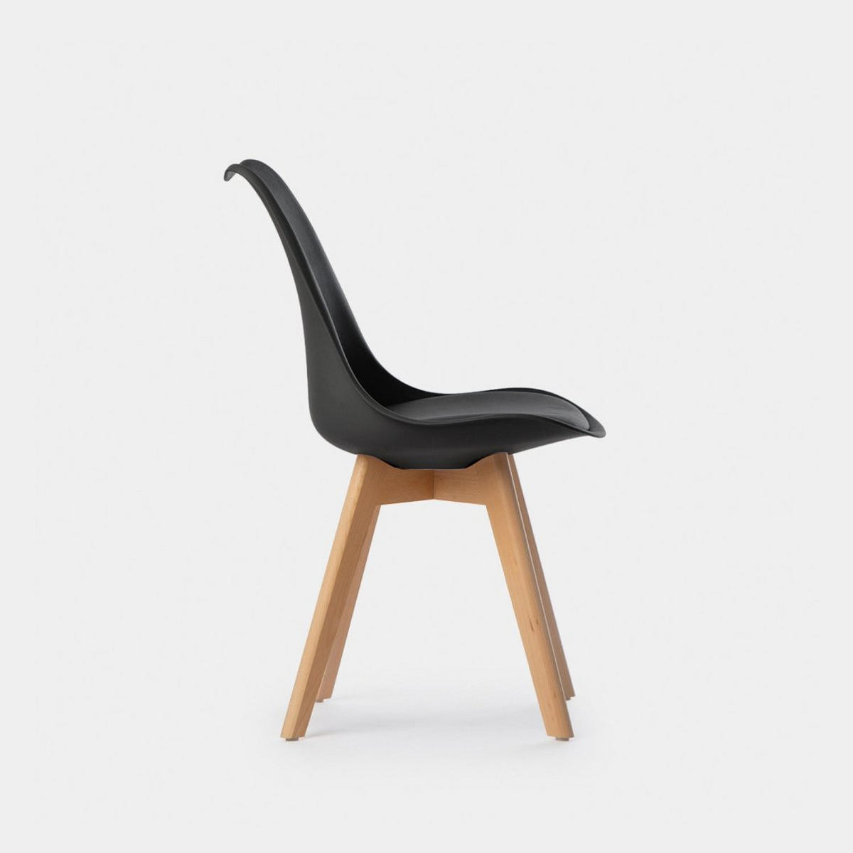 ESSZIMMERSTUHL Kler Schwarz 48 cm x 82 cm 4er-Set - Schwarz, Kunststoff (48/82/57cm) - Klast Home