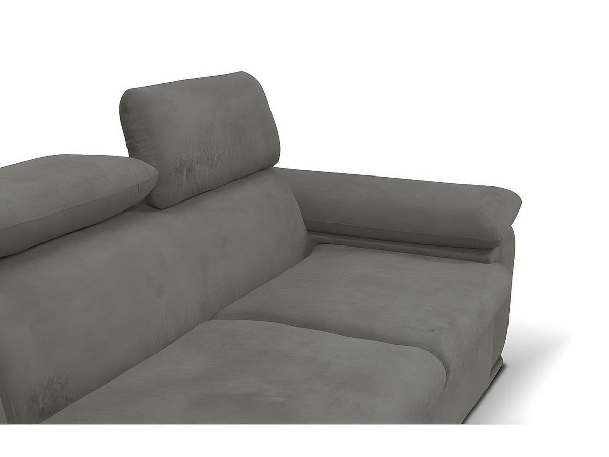 ECKSOFA mit Schlaffunktion & Bettkasten - Ecke Links - Anthrazit - FABIEN - Anthrazit, Textil (221/271cm) - Vente-Unique