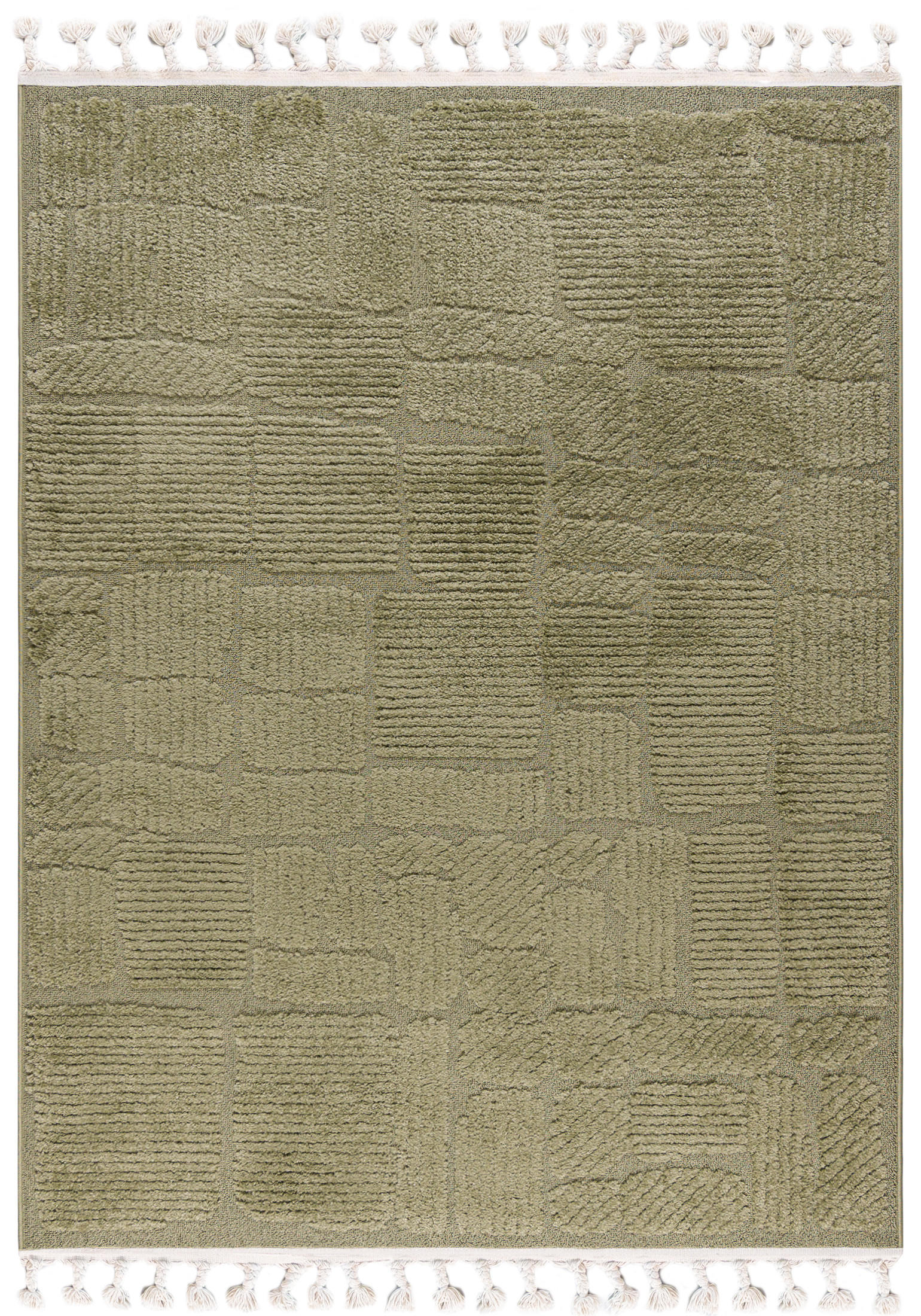 TEPPICH Grün Geometrisch, Moderne - 160 x 230 cm - Hellgrün, Textil (160/230cm) - Mazovia