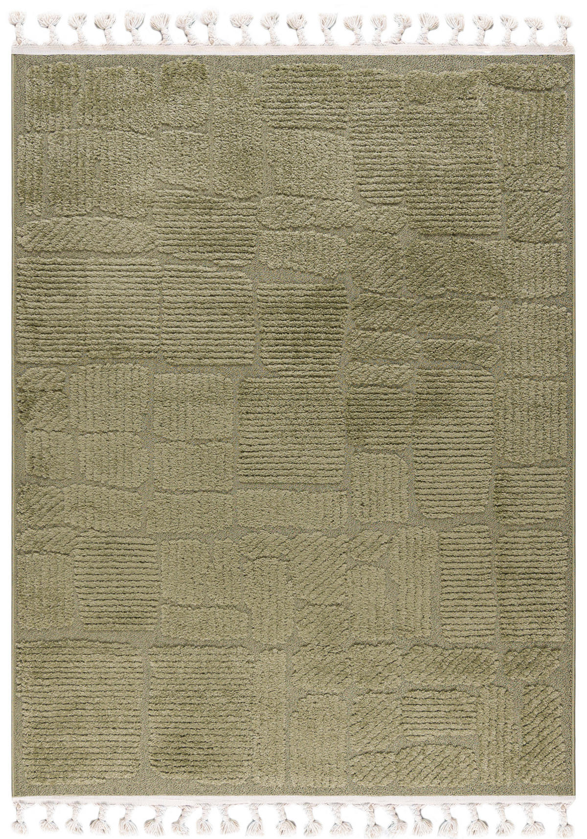 TEPPICH Grün Geometrisch, Moderne - 160 x 230 cm - Hellgrün, Textil (160/230cm) - Mazovia