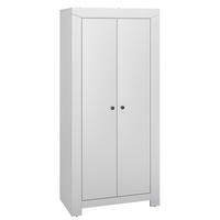 KLEIDERSCHRANK Terni silbergrau 91,5 / 51,5 / 200,5cm - Silberfarben/Grau, Holz/Holzwerkstoff (92/201/52cm) - Feldmann-Wohnen