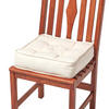 SITZKISSEN creme 40/40/10 cm – Stuhlkissen Baumwolle - Creme, Textil (40/40/10cm) - Homescapes