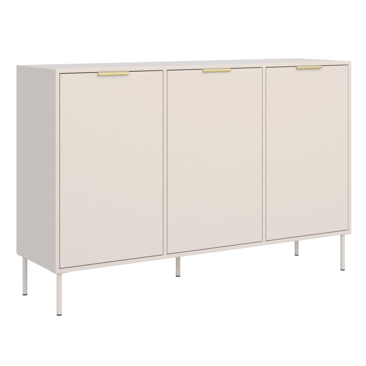 SIDEBOARD Vena Kaschmir 150 cm - Kaschmir/Goldfarben, Holzwerkstoff/Kunststoff (150/86/40cm) - Selsey
