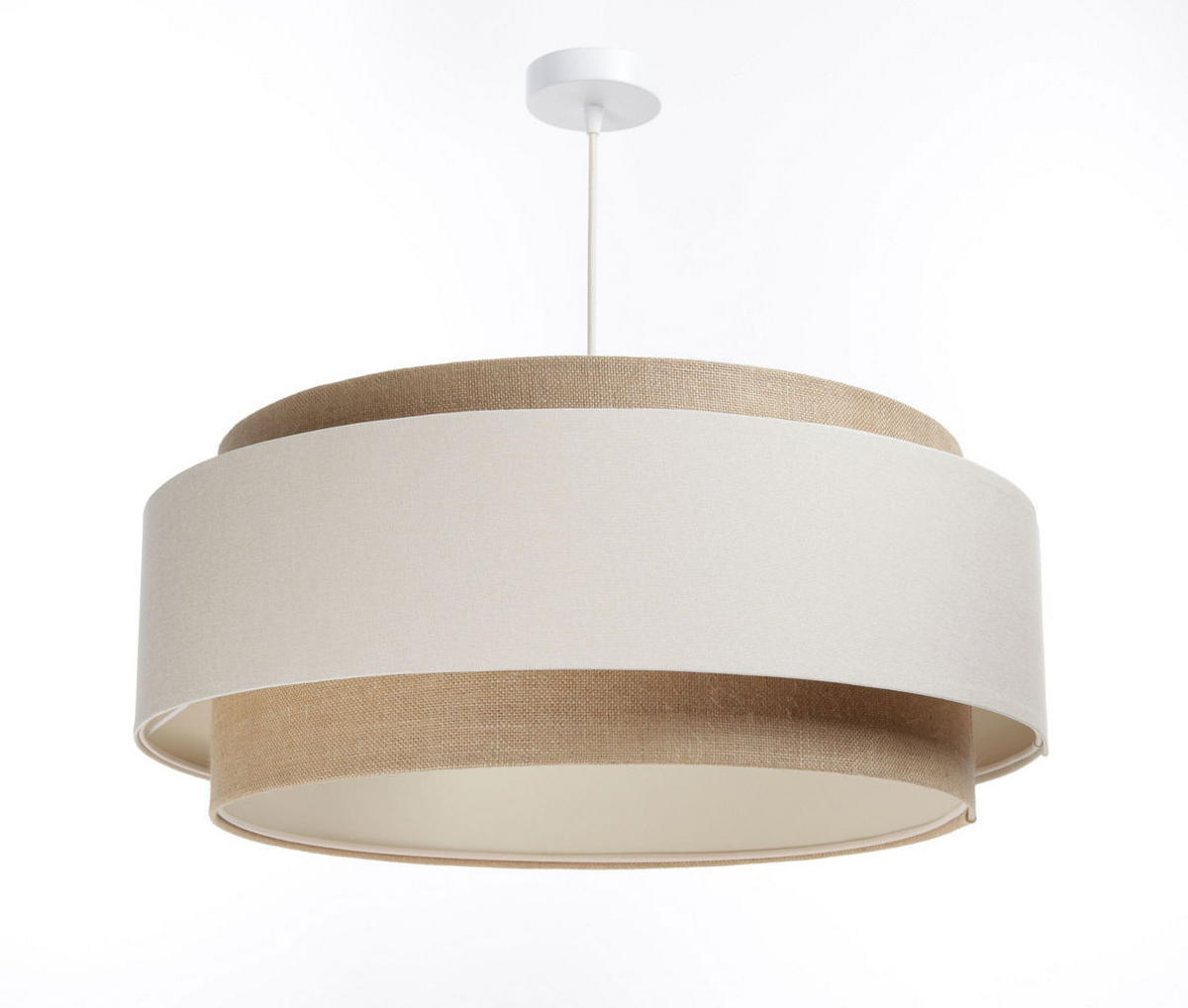 HÄNGELEUCHTE Beige 60/25 cm - Beige, Kunststoff (60/1.9/25cm) - ONZENO