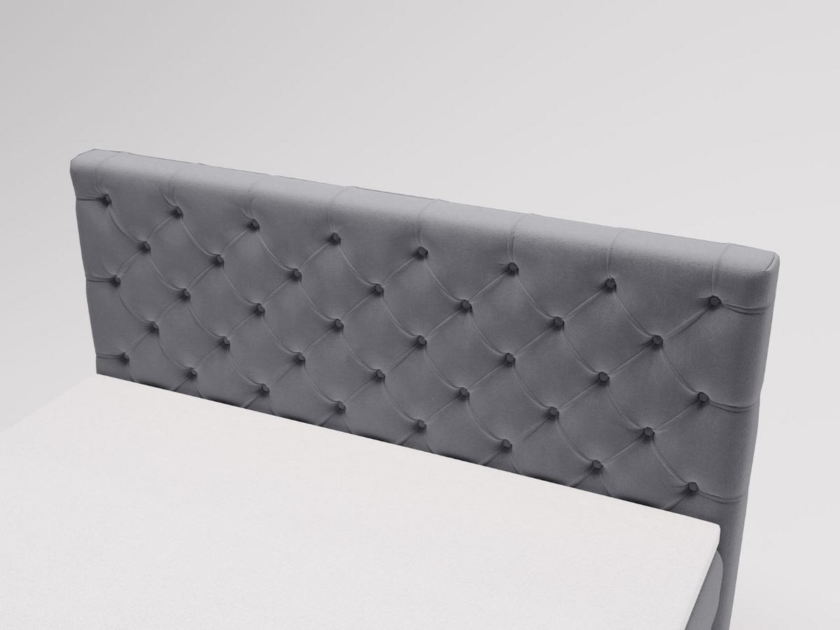 BOXBETT Montego 180x200 Grau - Grau, Holz/Textil (180/200cm) - Graingold