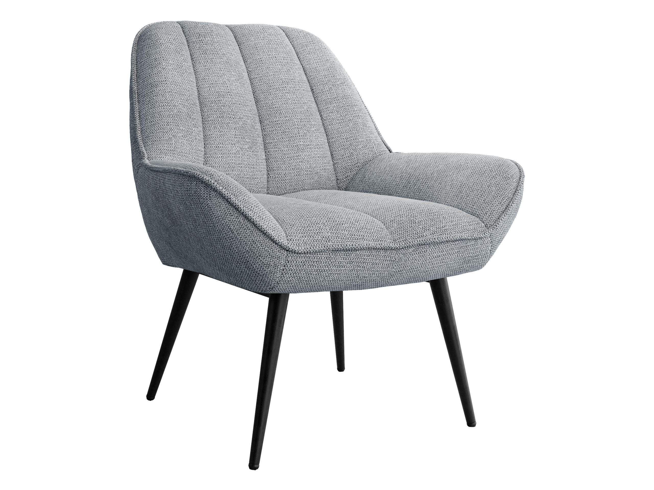 SESSEL Iturmis Muz 809L - Schwarz/Grau, Holz/Textil (73/89/72cm) - MIRJAN24