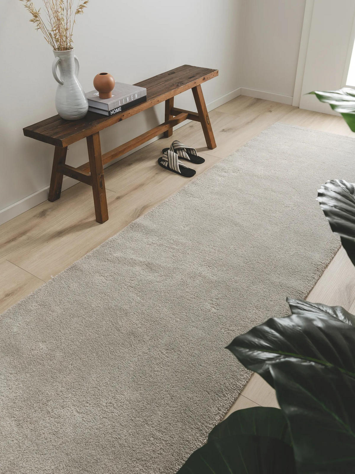 LÄUFER Tacoma Hellgrau 80x300 cm - Hellgrau, Textil (80/300cm) - benuta Nest