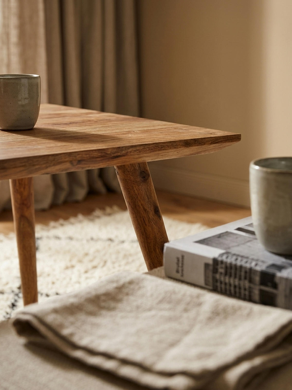 ESSZIMMERTISCH – Massivholz Braun 80x80x76 cm Retro Landhausstil - Braun, Holz (80/80/76cm) - KADIMA DESIGN