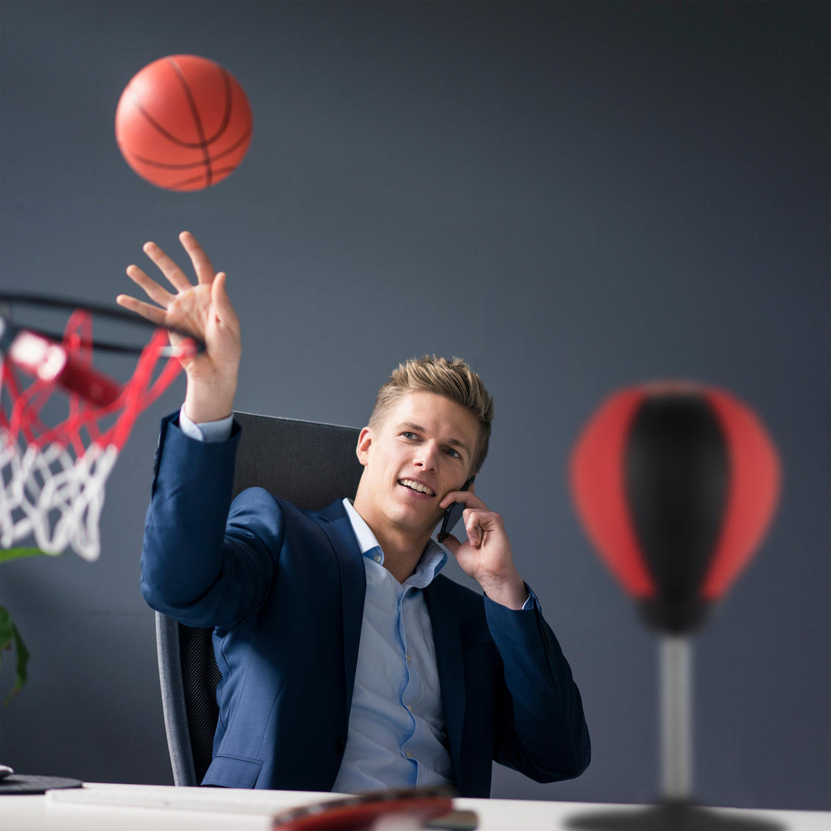 TISCHBOXSACK - Multicolor, Kunststoff/Metall (18/18cm) - Relaxdays