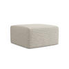 POUF Cord Beige - Schwarz/Cappuccino, Holzwerkstoff/Kunststoff (75/37/75cm) - Makamii