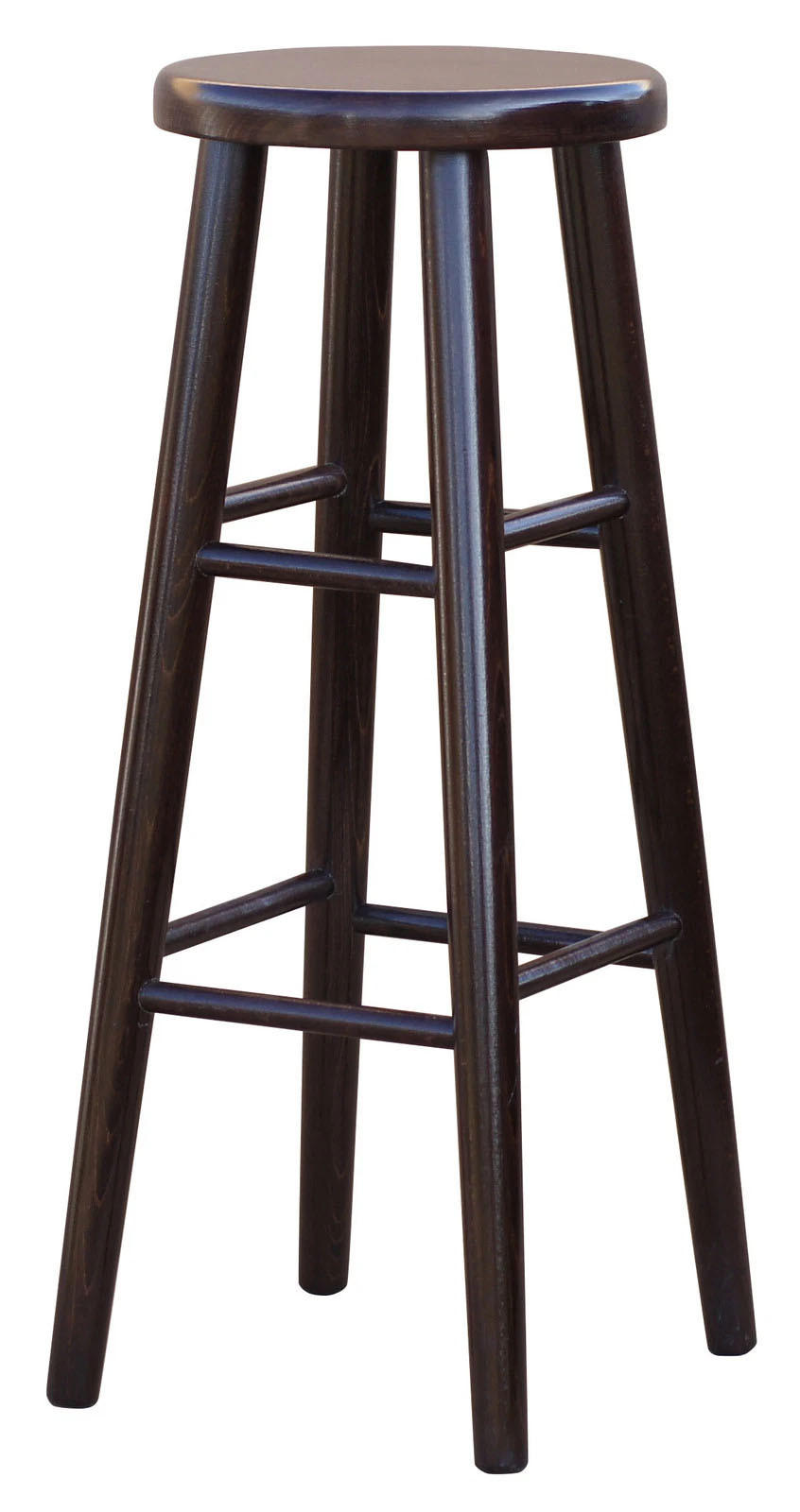 BARHOCKER aus Buchenholz 82 cm, Nuss Farbe - Buchefarben, Holz (30/82/30cm) - Koma