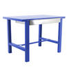 WERKBANK BUFFALO METAL mit Schublade | HxBxT 83x150x73cm | Traglast 600kg | Blau - Blau, Metall (150/83/73cm) - PROREGAL
