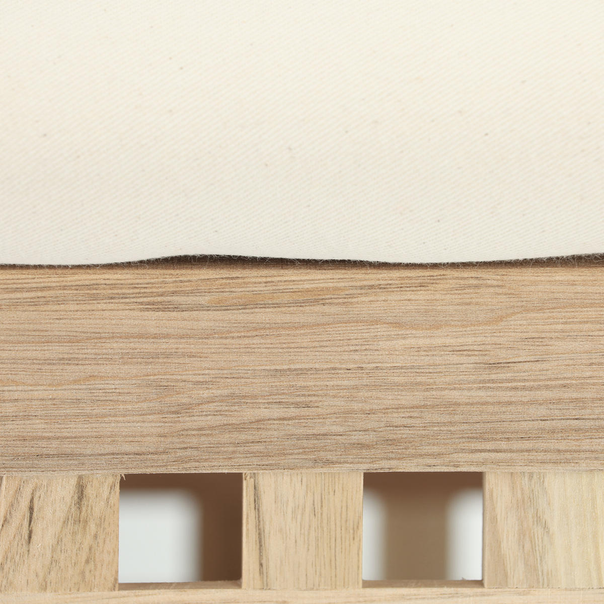 KÔŠ na prádlo - svetlohnedá, drevo/textil (39/50/39cm) - Relaxdays