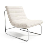 SESSEL Texturierter Samt Ecru 67.5cm - Creme, Textil (67.5/78.5/85cm) - Sia Home