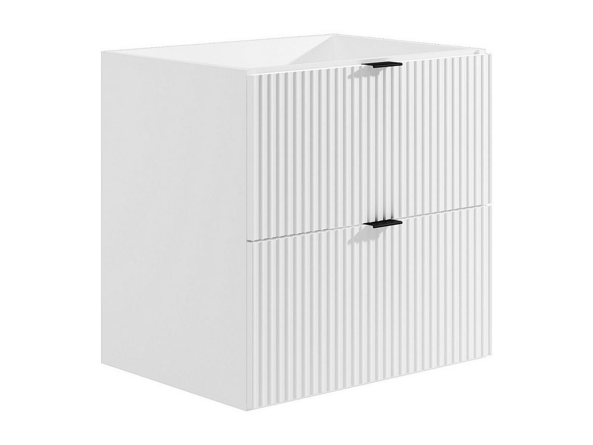 WASCHBECKENUNTERSCHRANK - 60cm x 47cm - MDF - weiß - ZEVINI - Weiß, Holz (60/60/47cm) - Vente-Unique