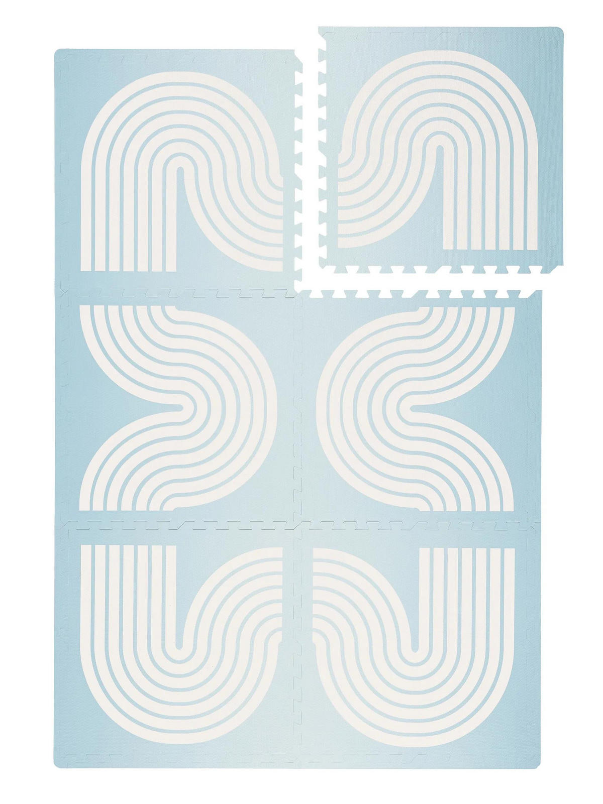 SPIELMATTE Archie Blau 120x180 cm - Blau, Textil (120/180cm) - Lytte