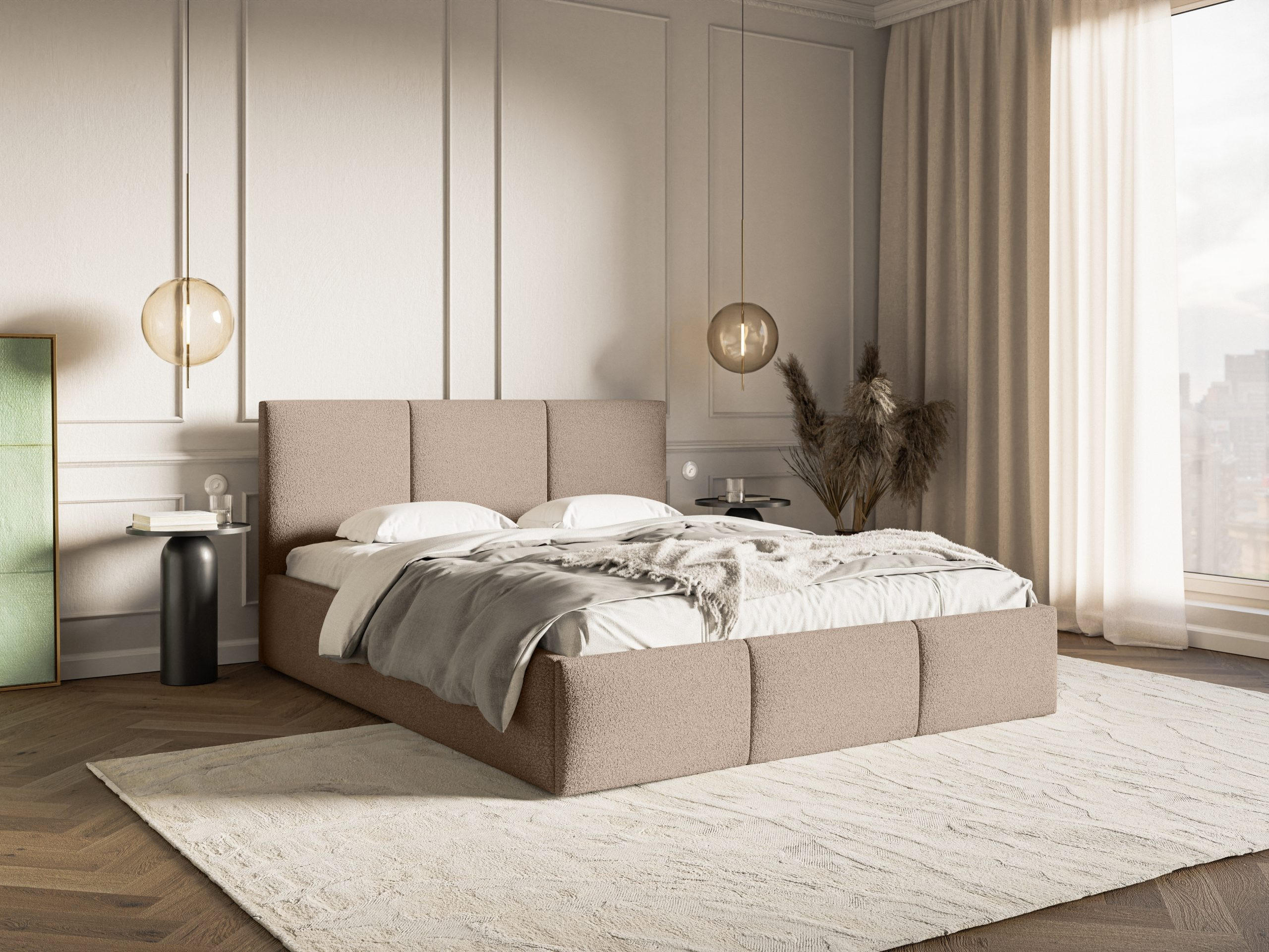 POLSTERBETT Fondi Slim 120x200 cm, Beige - Beige, Textil (120/200cm) - Fedve