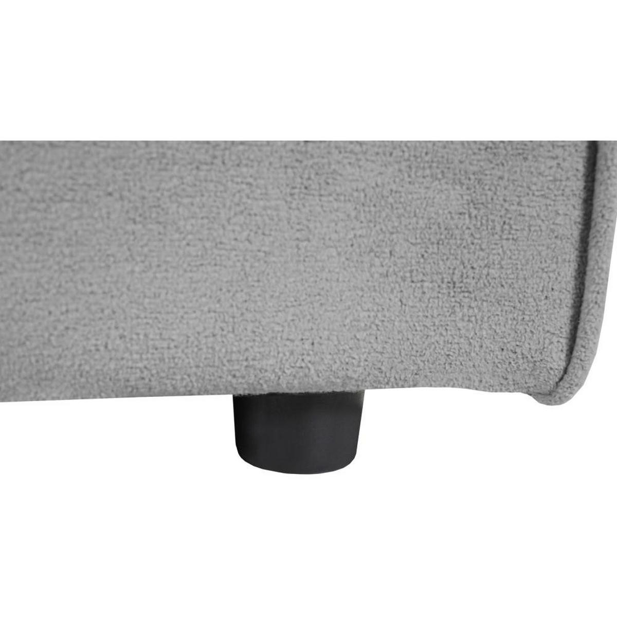3-SITZER SOFA Pedro ohne Schlaffunktion hellgrau - Hellgrau/Schwarz, Textil (215/75/88cm) - Beautysofa