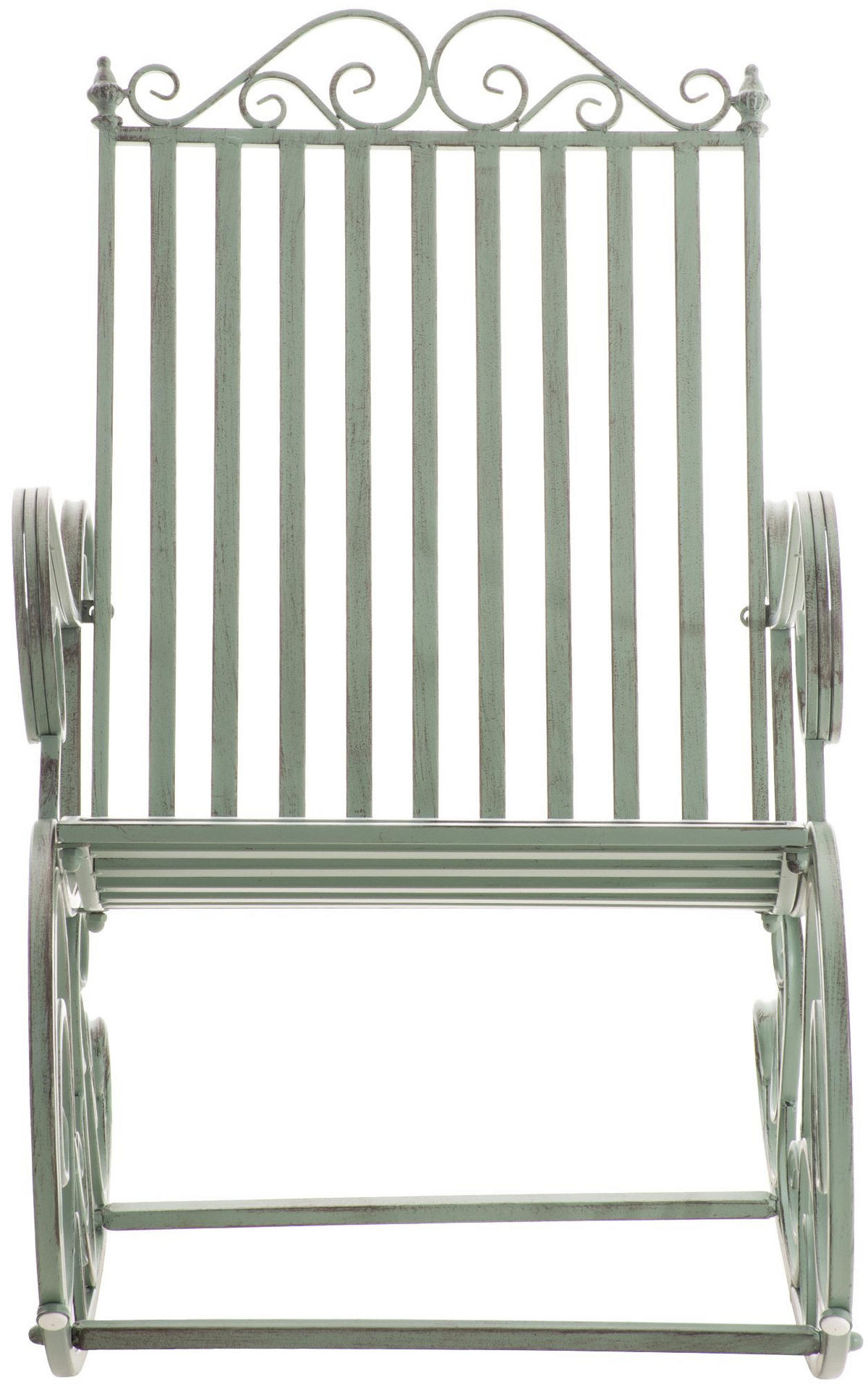 GARTENSCHAUKELSTUHL Metall Antik-Grün - Grün, Metall (56/94/90cm) - CLP