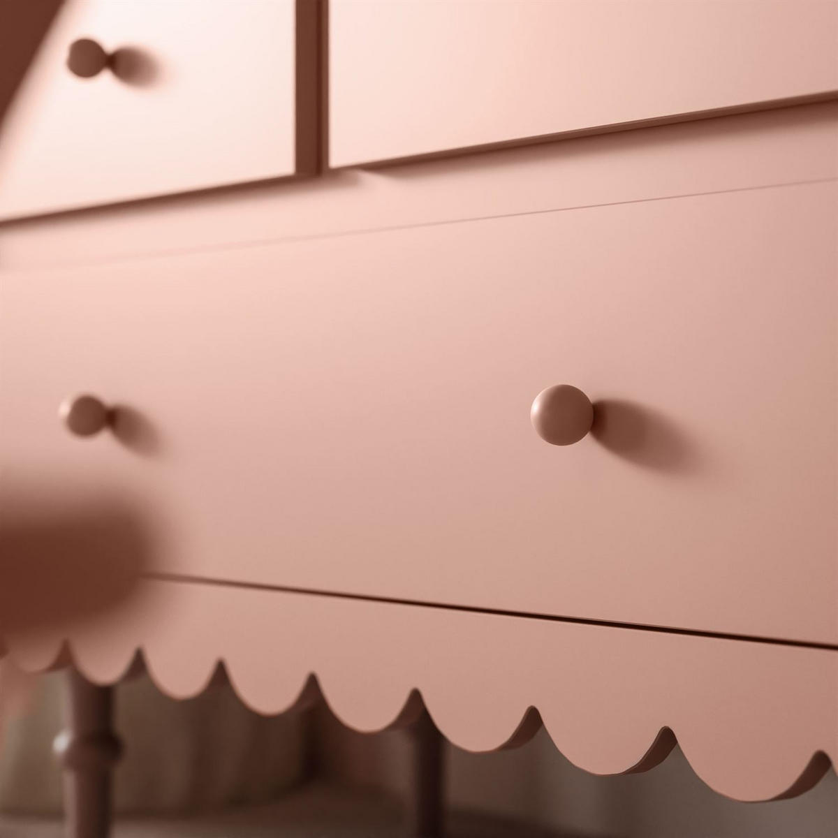 KINDERKLEIDERSCHRANK BABUSHKA – Dreitürig, Natürlich Rosa - Rosa, Holzwerkstoff (154/203/50cm)