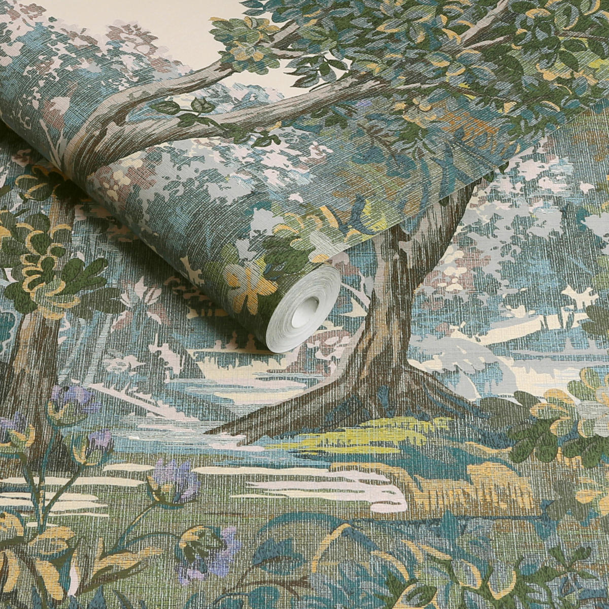 VLIESTAPETE Bodenham Heritage Green - Grün, Papier/Kunststoff (52/1000cm) - Graham & Brown