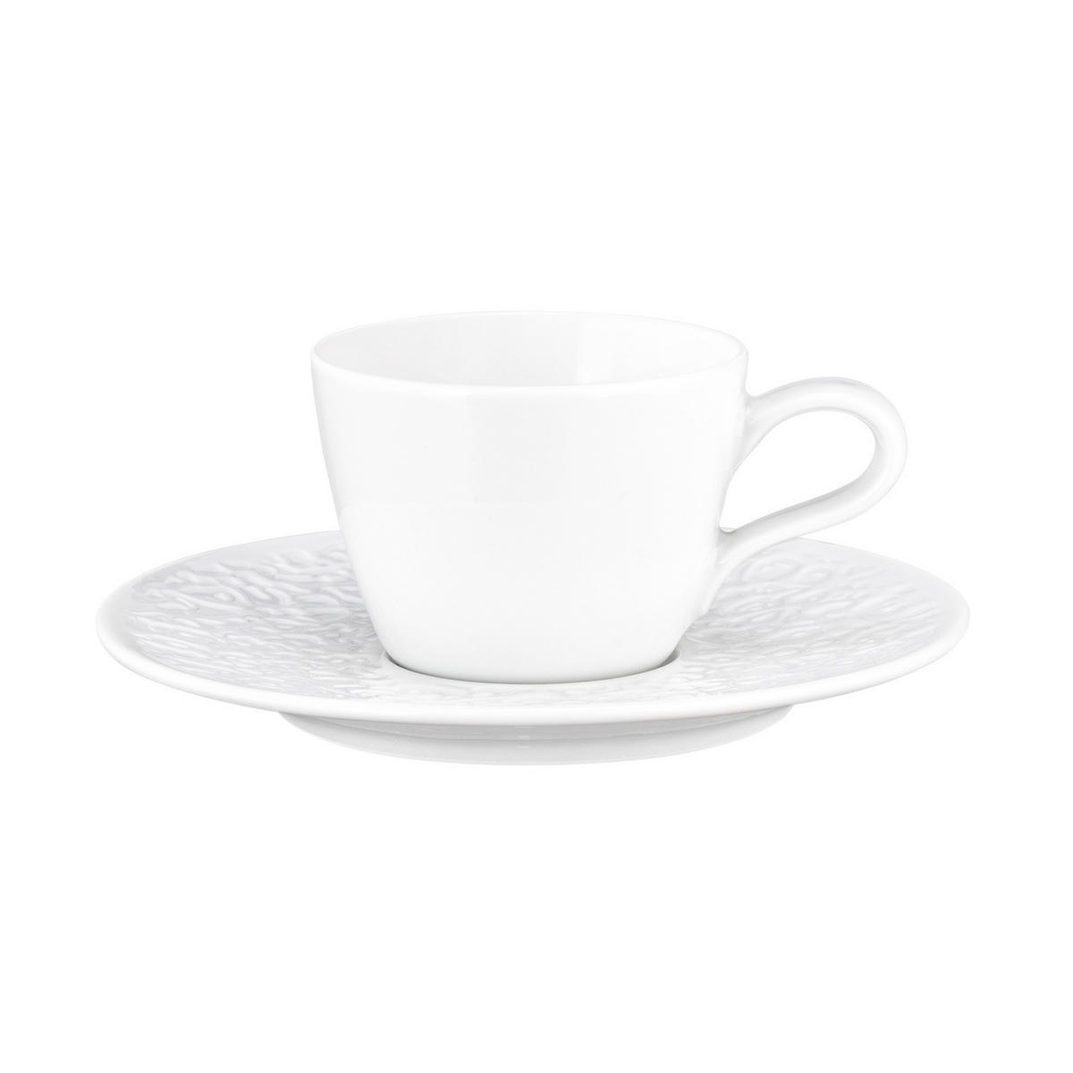 ESPRESSOTASSEN MIT UNTERTASSEN Nori Home weiß 90 ml 6er Set - Weiß, Keramik (13.6/6.6/13.6cm) - Seltmann Weiden