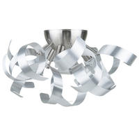WANDLEUCHTE Icana 38/38/19 cm - Silberfarben, Metall (38/19/38cm) - Beliani