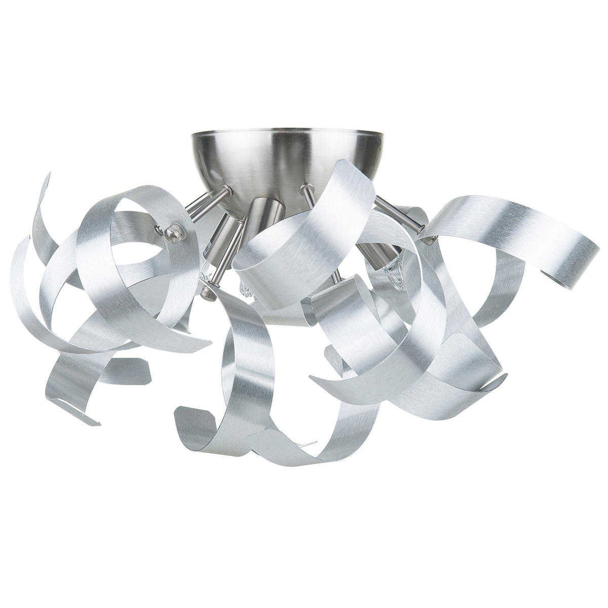 WANDLEUCHTE Icana 38/38/19 cm - Silberfarben, Metall (38/19/38cm) - Beliani