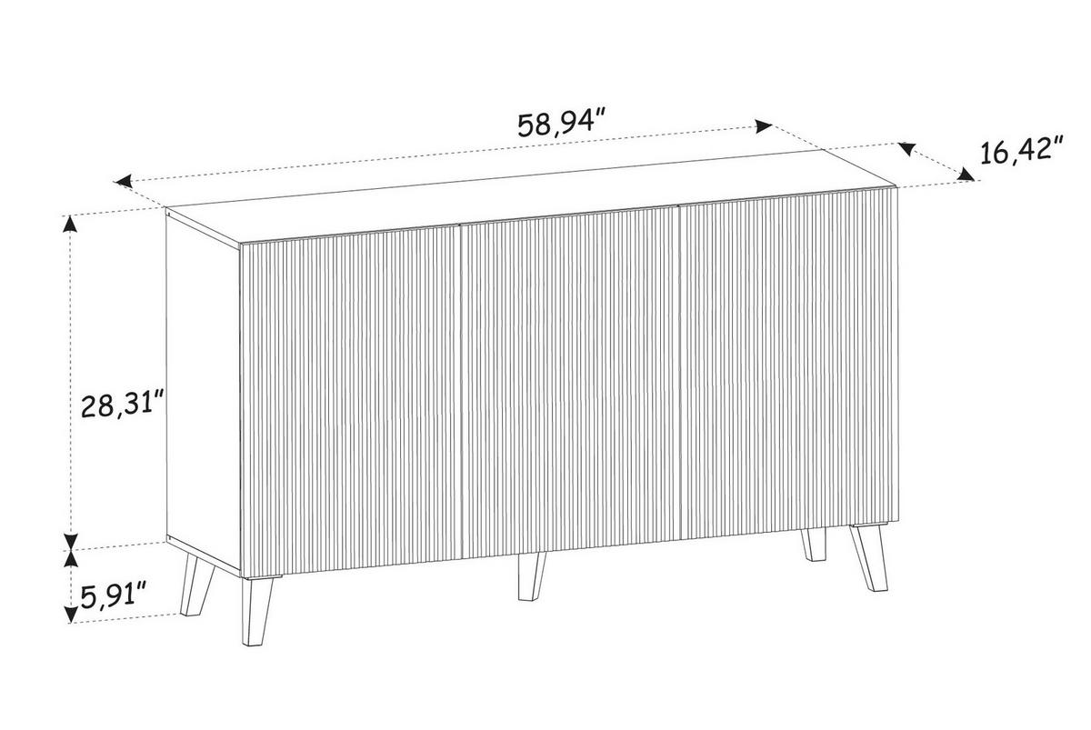 KOMMODE Schwarz, Artisan-Schwarz, Gold 150/87/42 - Schwarz, Holzwerkstoff (150/87/42cm) - RAUMHIRSCH FURNITURE
