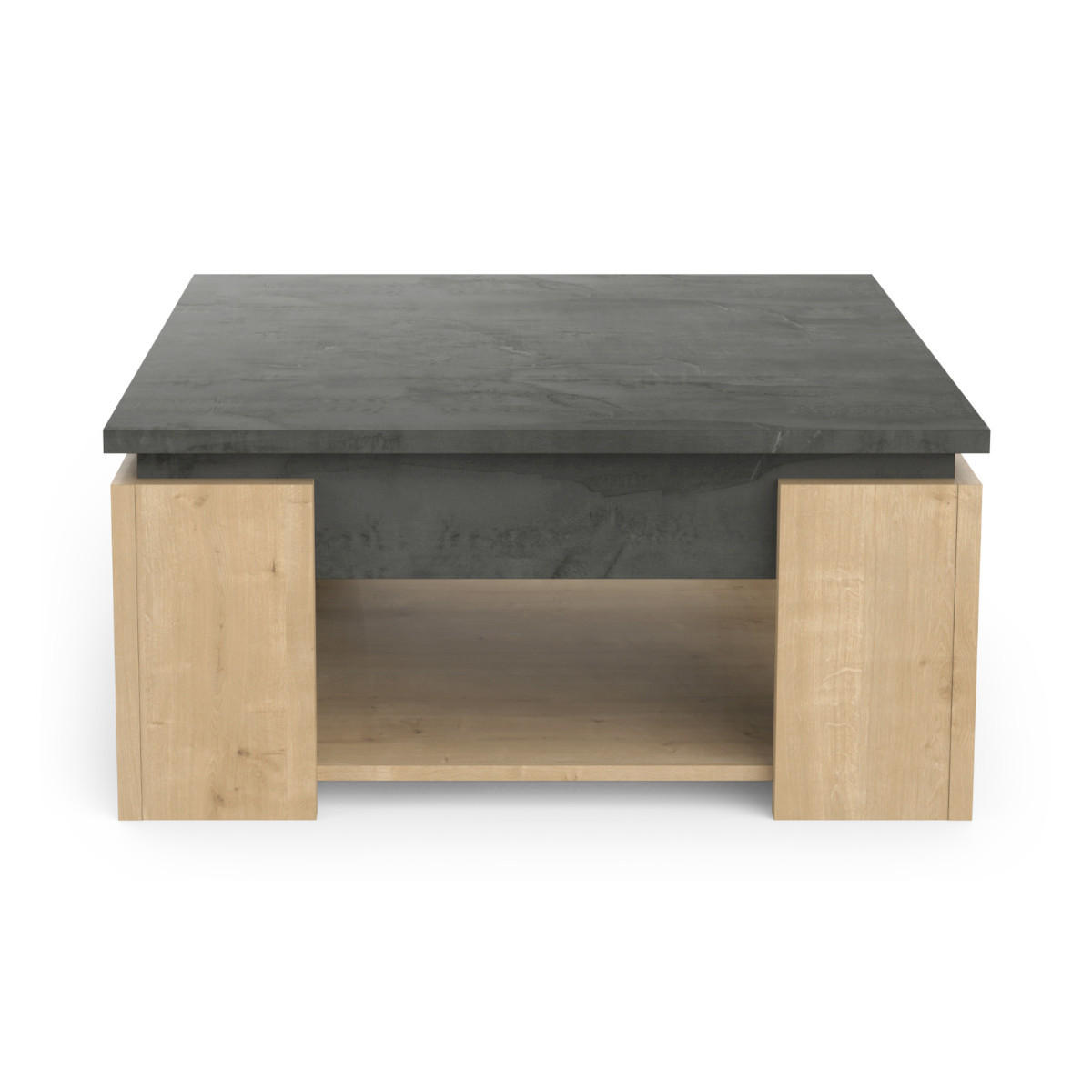COUCHTISCH - austin 80/80/37,2 cm - Apfelbaumfarben, Holzwerkstoff (80/80/37.2cm) - Calicosy