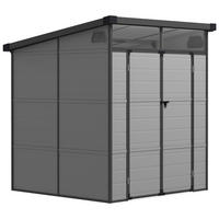 GERÄTEHAUS Kunststoff 190x191x215cm - Hellgrau, Kunststoff (191/215/190cm) - Outsunny