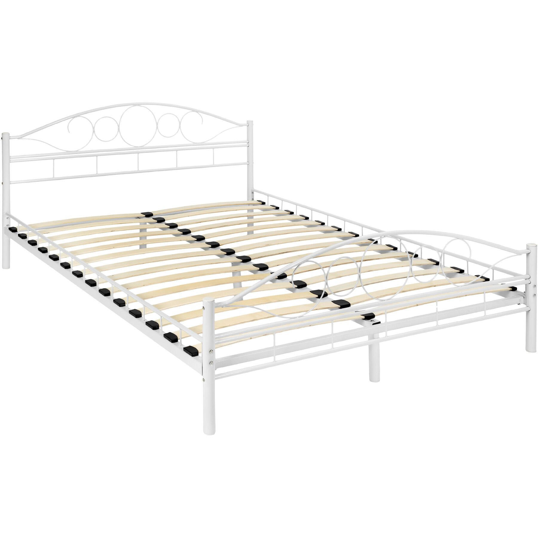 METALLBETT Sonno,140 x 200 cm,weiß/weiß - Weiß, Metall - tectake