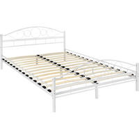 METALLBETT Sonno,140 x 200 cm,weiß/weiß - Weiß, Metall - tectake