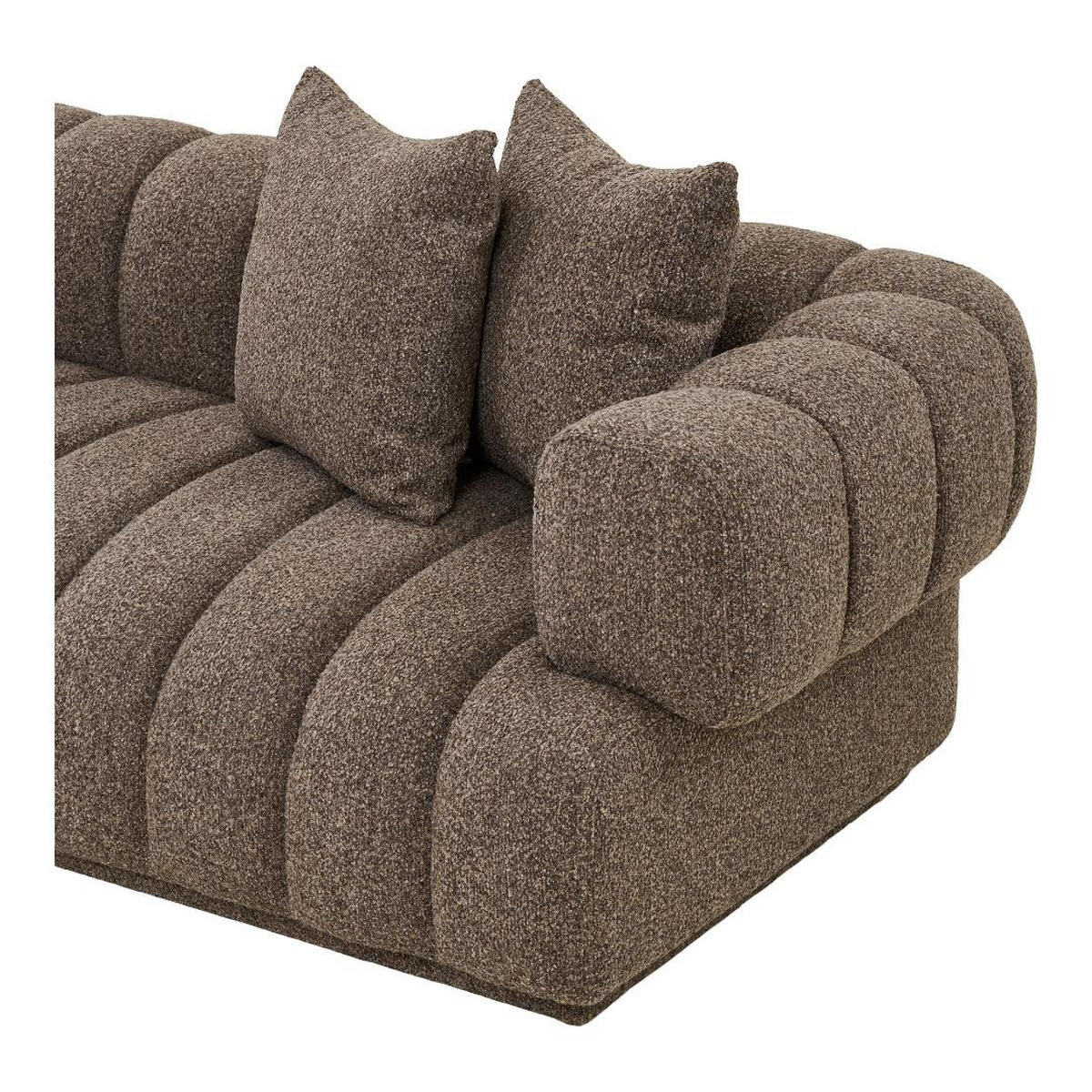 SOFA, Ingrid, Stühle Braun, Polyester, 160 x 293 x 68 cm - Braun, Textil (160/293cm) - ebuy24