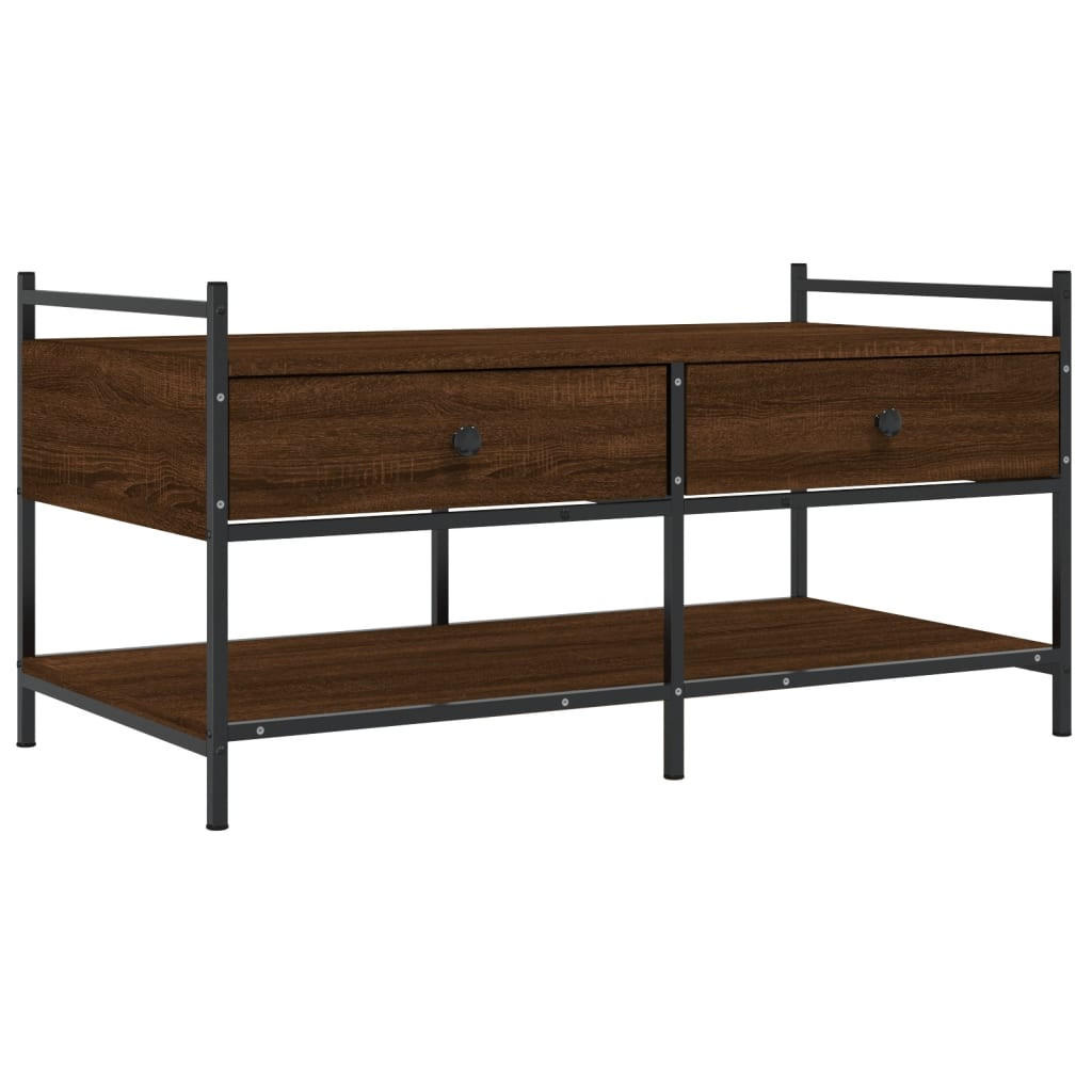 COUCHTISCH Braun Eichen-Optik 99x50x50 cm Holzwerkstoff - Braun, Holzwerkstoff (50/99/50cm) - furnicato