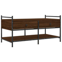 COUCHTISCH Braun Eichen-Optik 99x50x50 cm Holzwerkstoff - Braun, Holzwerkstoff (50/99/50cm) - furnicato