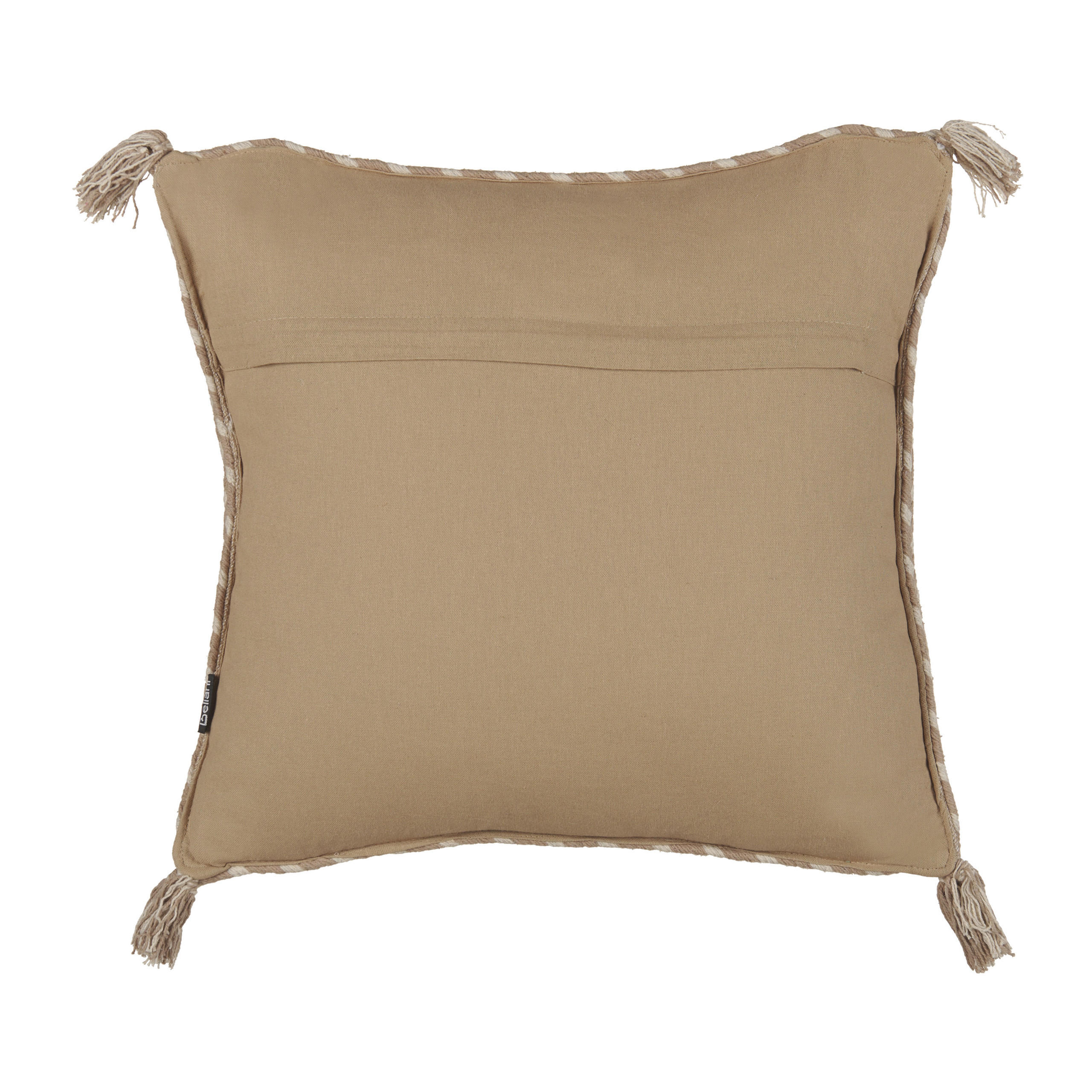 DEKOKISSEN Beige 45/45 cm Erigeron - Beige, Naturmaterialen (45/45/10cm) - Beliani