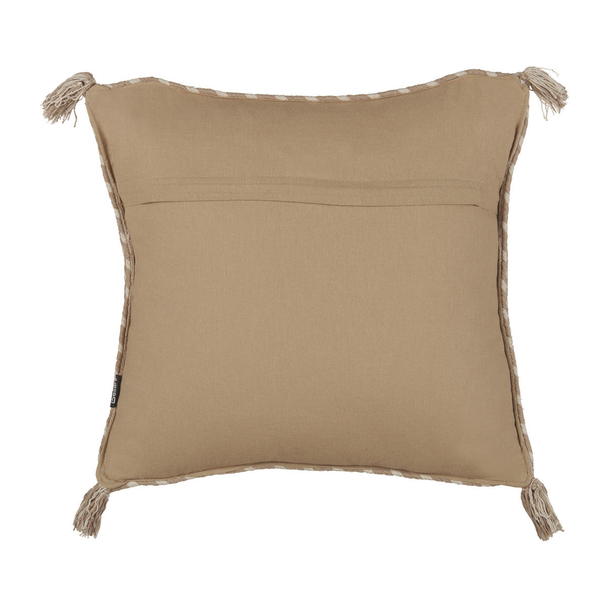 DEKOKISSEN 2er-Set Beige 45/45 cm Erigeron - Beige, Naturmaterialien (45/45cm) - Beliani