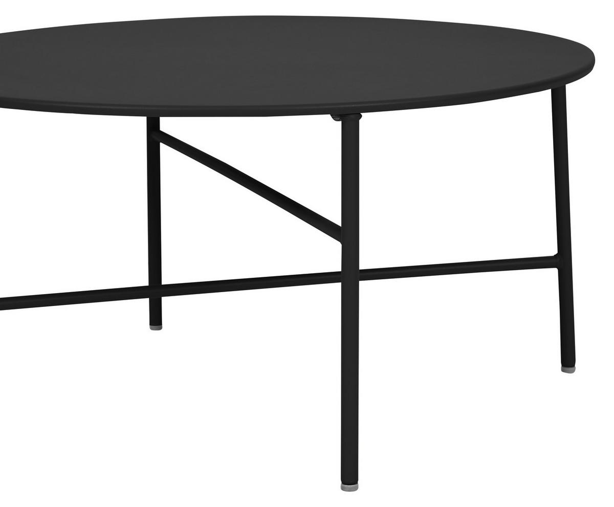 GARTENTISCH Schwarz - Schwarz, Holzwerkstoff (70/70/35cm) - ebuy24
